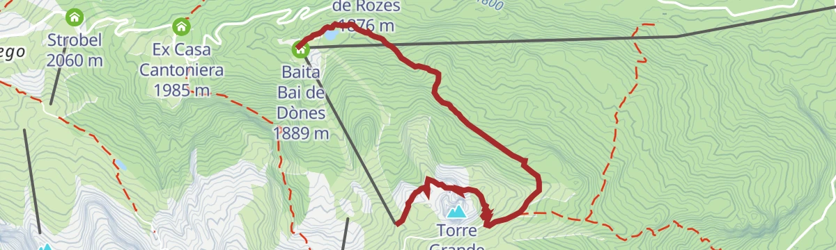 Route map: 5 Torri route: between history and trenches